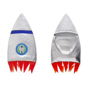 Kostum astronot anak, kostum Halloween angkasa poliester, kapal roket perak, setelan Cosplay Halloween - Product Image 2