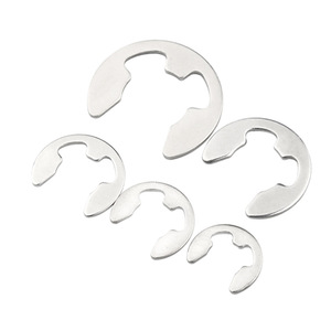 E Type Open Retaining Rings 304 Stainless Steel M1.5 To M16 Metric Snap In DIN Standard - Product Image 1