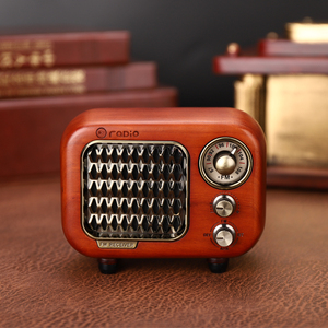 Vofull 928 retro bằng gỗ Bluetooth Loa đài phát thanh xách tay FM MP3 Máy nghe nhạc loa siêu trầm AUX TF - Product Image 4