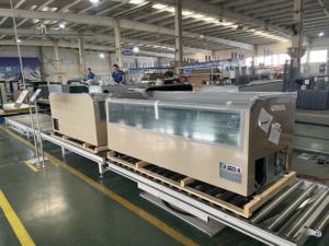 Grandi finestre trasparenti frigo commerciale isola freezer supermercato refrigerazione - Product Image 5