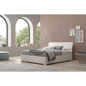Cama doble con contenedor de madera de olmo - Product Image 1