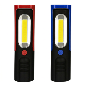 Compact COB LED Magnetic Work Light Red Blue Two Color Options Portable Pocket Inspection Lamp <b>Rechargeable</b> Repair <b>Flashlight</b> - Product Image 1