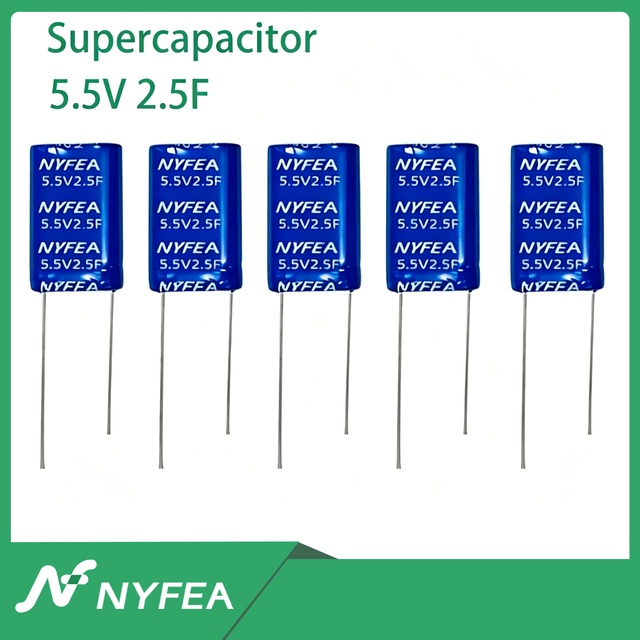 NYFEA NM5R5L255S 5.5V 2.5F Graphene Supercapacitor Battery Module Energy Storage General-Purpose High Density Jump Starter