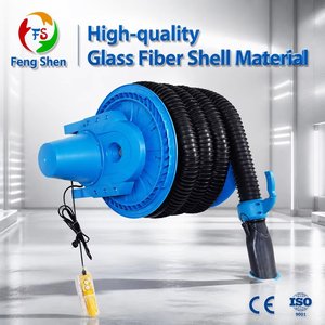 Enrouleur de tuyau d'évacuation électrique rétractable automatique Fengshen, certifié CE, norme européenne, diamètre 76 mm, longueur personnalisée, haute température - Product Image 1