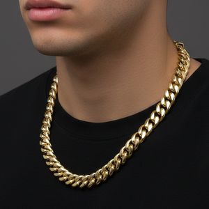 Collana a Catena Cubana in Acciaio Inossidabile Lucidato Stile Hip Hop, Accessori Semi-Lavorati, Gioielli in Acciaio al Titanio con Placcatura Personalizzata - Product Image 4