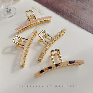 Épingle à cheveux en métal de style coréen, élégante et tendance, pour <span class=keywords><strong>coiffure</strong></span> tressée haute au niveau de la nuque, avec fermoir sécurisé. - Product Image 1