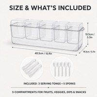 Bac à fruits congelé à cinq grilles réfrigérateur congélateur nouveau matériau PET classé bac à légumes boîte à condiments pour le stockage des aliments