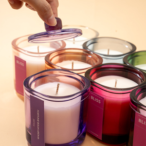 Velas Aromáticas AIKUN de 8*9cm, 150g, Cera de Soya, Marca Reconocida, en Frasco de Vidrio de Color, Velas Perfumadas para Aromaterapia - Product Image 5