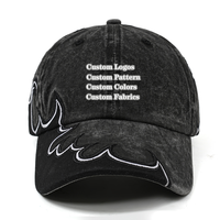 Gorra de Béisbol de Algodón Lavado Vintage de 6 Paneles para Hombre y Mujer, Gorra de Béisbol con Logotipo Personalizado al por Mayor