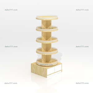 Étagère de présentation de bois pour boissons et bières en bouteille pour supermarchés - Product Image 6