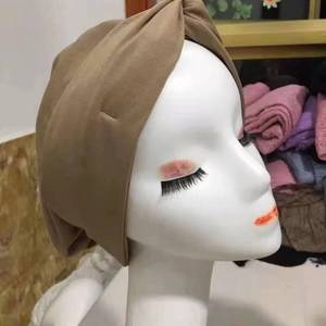 Acrylic fabric breathable and eco-friendly soft elastic <b>headband</b> hat women, suitable for all seasons - Product Image 1