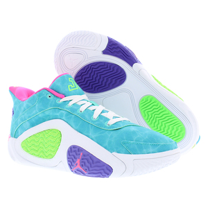 Scarpe Jordan Tatum 2 GS per Ragazzi, Stile Basket, Colore Hyper Jade Green e Strike White - Product Image 4