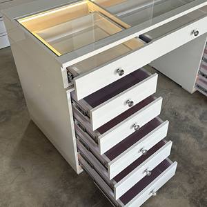 <span class=keywords><strong>Commode</strong></span> moderne blanche simple YIFAN avec bande lumineuse à changement de couleur tricolore Disponible aux États-Unis - Product Image 6