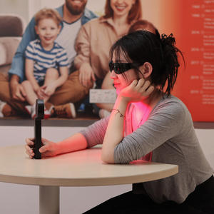 アイデアセラピー ポータブル デュアルチップ 赤色光療法ライトバルブ 660nm 810nm 850nm 赤外線LED療法 顔用 - Product Image 3