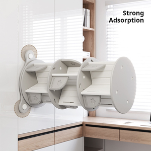 Sicurezza a forte aspirazione da libreria da tavolo girevole da tavolo da soggiorno con mobili rotondi Organizer rotanti per librerie - Product Image 2