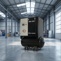 Compresseur industriel DRSD-10LB-2, pression : 8 bars, compresseur d'air à vis intégré de 7,5 kW avec sécheur frigorifique/réservoir d'air/filtre