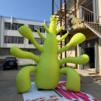 Fourmi monstre verte gonflable multi-jambes pour la décoration d'expositions d'art, ballon insecte gonflable pour les activités muséales