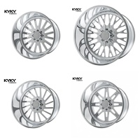 Jantes de camion forgées authentiques à jante large et déport profond, polies, 24x12 26x12 30x12 8x170 8x180 8x6.5 8x165.1 pour GMC Sierra 2500HD 3500HD