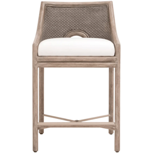 Adamo Counter <b>Stool</b> solid mahogany <b>Wood</b> and Metal Durable High Bar <b>Stool</b> for Home Bar & Dining Room - Product Image 1