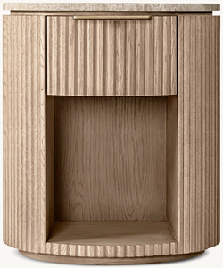 Tủ đầu giường gỗ phong cách tối giản châu Âu - Mỹ, có ngăn kéo, dành cho nội thất phòng ngủ - Product Image 2