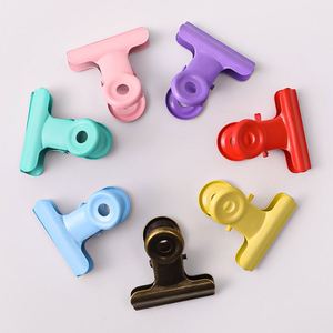 Hot Selling Colorful Bulldog <b>Paper</b> Binder Clamps Metal Office and Home Kitchen Accessories - Product Image 3