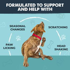 Golosinas Masticables Suaves <span class=keywords><strong>para</strong></span> el Alivio de Alergias en <span class=keywords><strong>Perros</strong></span>, <span class=keywords><strong>para</strong></span> el Alivio de la Picazón en la Piel y el Apoyo Inmunológico con Omega 3 y Calostro - Product Image 5