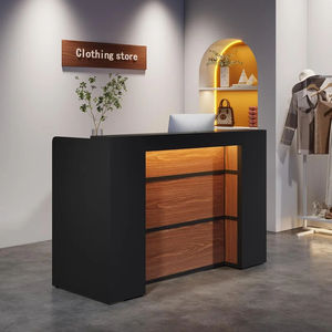 Mostrador de Recepción Rectangular |   Vitrinas Multiusos, Funciona como Estantería y Vitrina para Exhibición en Oficina o Comercio - Product Image 4