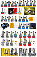 Ampoule de phare H7 H1 H3 Bombillos Led phare H4 27W 2700LM 6500K émetteur Plug and Play ampoule de phare Led intérieur voiture