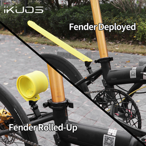 IKUOS Katlanır Bisiklet Çamurluğu Dahon K-F Modifiye Bisiklet Parçaları için Rulo Haline Getirilebilir Teleskopik Çamurluk - Product Image 3