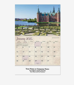 Calendriers muraux spirales personnalisés Lets Travel 2027, cadeau promotionnel, vente en gros, entreprise, thème <span class=keywords><strong>aventure</strong></span> 12 mois - Product Image 3