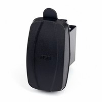 Prise de charge USB Type C avec interrupteur à bascule, 4,8 A, double port, étanche, lumière LED bleue, pour voiture, bateau, camping-car