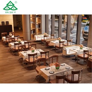 Hot bán tùy chỉnh bàn ăn thiết lập tùy chọn da/vải chất liệu đệm, bền/eco-freindly cho ăn uống/Coffe cửa hàng sử dụng - Product Image 5