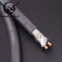 Câble audio HIFI YIVO XSSH, 2 conducteurs, cuivre pur, gaine PVC noire, RCA XLR, pour amplificateur, système audio-vidéo