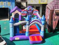 Château Gonflable Thème Carnaval : Grande Roue Animale, Toboggan et Aire de Jeu pour Enfants – Amusement Garanti, Personnalisable