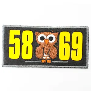 Wholesale Custom Woven 3D Logo Embroidered Patch Iron On Embroidery Sew On Patches For Clothing