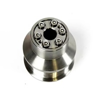 Polea de Supercargador de Acero Inoxidable Mecanizada con Precisión Profesional Personalizada, 70 mm, Acabado Pulido CNC, Aplicaciones para Autos M65 M111 XBM
