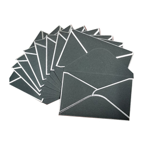 Cutting Die Luxury <b>Black</b> Matte Logo Gloss A5 Gift Card Envelope for Bills - Product Image 6