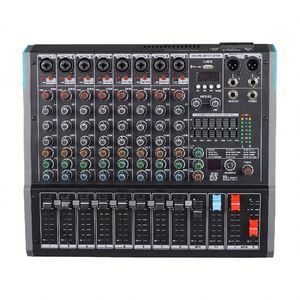 <span class=keywords><strong>Pa</strong></span> loạt 4/<span class=keywords><strong>6</strong></span>/8/<span class=keywords><strong>12</strong></span>/16CH âm thanh giao diện điều khiển trộn màu xanh-răng ghi âm MP3/1 AUX/99dsp/7 ban nhạc stereo EQ/48V Phantom điện - Product Image 5