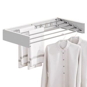 Manual Metal Wire Foldable Laundry <b>Drying</b> <b>Rack</b> <b>Wall</b> Folding <b>Clothes</b> Hangers Metal Hooks <b>Drying</b> <b>Rack</b> for <b>Clothes</b> Hanger Laundry - Product Image 3