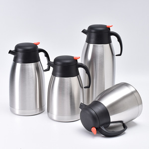2l Stainless Steel Thermal Insulated <b>Coffee</b> Carafe Double Walled Vacuum <b>Flask</b> With Lid Classic Design Style - Product Image 1