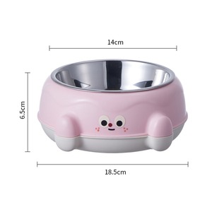 Bol pour animaux de compagnie XL en acier inoxydable détachable - Design antidérapant et facile à nettoyer, motif uni - Product Image 3