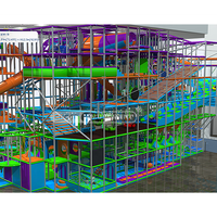 Service Tout-en-un Aire de Jeux Intérieure Géante de 12,3 m de Haut, Parc de Loisirs Doux pour Enfants, Centre d'Amusement pour Grand Centre Commercial