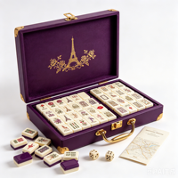 Ningbo Leti Trading Co., Ltd. Jeu de Mahjong Américain Inspiré, 160 Tuiles Acryliques Premium à 2 Couches, Tuiles de Mahjong de Noël