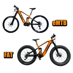 Bauen Sie E MTB Bike Carbon Frame für beide Electric Dirt Bike 26*4.8 und E Mountainbike Carbon Fiber 29*2.4 1000W