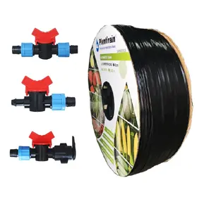 China drip irrigation equipments 16mm inline flat dripper irrigation tape
