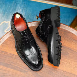 Zapatos Oxford de Negocios Casuales para Hombre, de Lujo, Alta Calidad, Hechos a Mano, con Tres Costuras, Parte Superior de Cuero Genuino, con Cordones, Cerrados, Marca Goodyear - Product Image 2