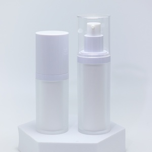 Flacon cosmétique airless de haute qualité 30ml 15ml, flacon pompe airless unique en acrylique avec couleur pour l'emballage de crème solaire et de lotion - Product Image 5