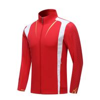 Ensemble veste et pantalon de football en polyester personnalisé de haute qualité Survêtement de football rétro vintage pour adultes avec logo du nom de l'équipe