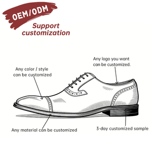 Chaussures habillées brogues sur mesure OEM pour hommes, style britannique, <span class=keywords><strong>en</strong></span> <span class=keywords><strong>cuir</strong></span> de vachette, grande taille, confortables, à lacets, pour mariage - Product Image 5