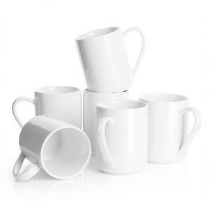 Tasses à café en céramique 11 oz, blanches, vierges, pour sublimation, lot de 36, pour la maison, le bureau, l'hôtel, ou comme cadeau, style minimaliste - Product Image 1